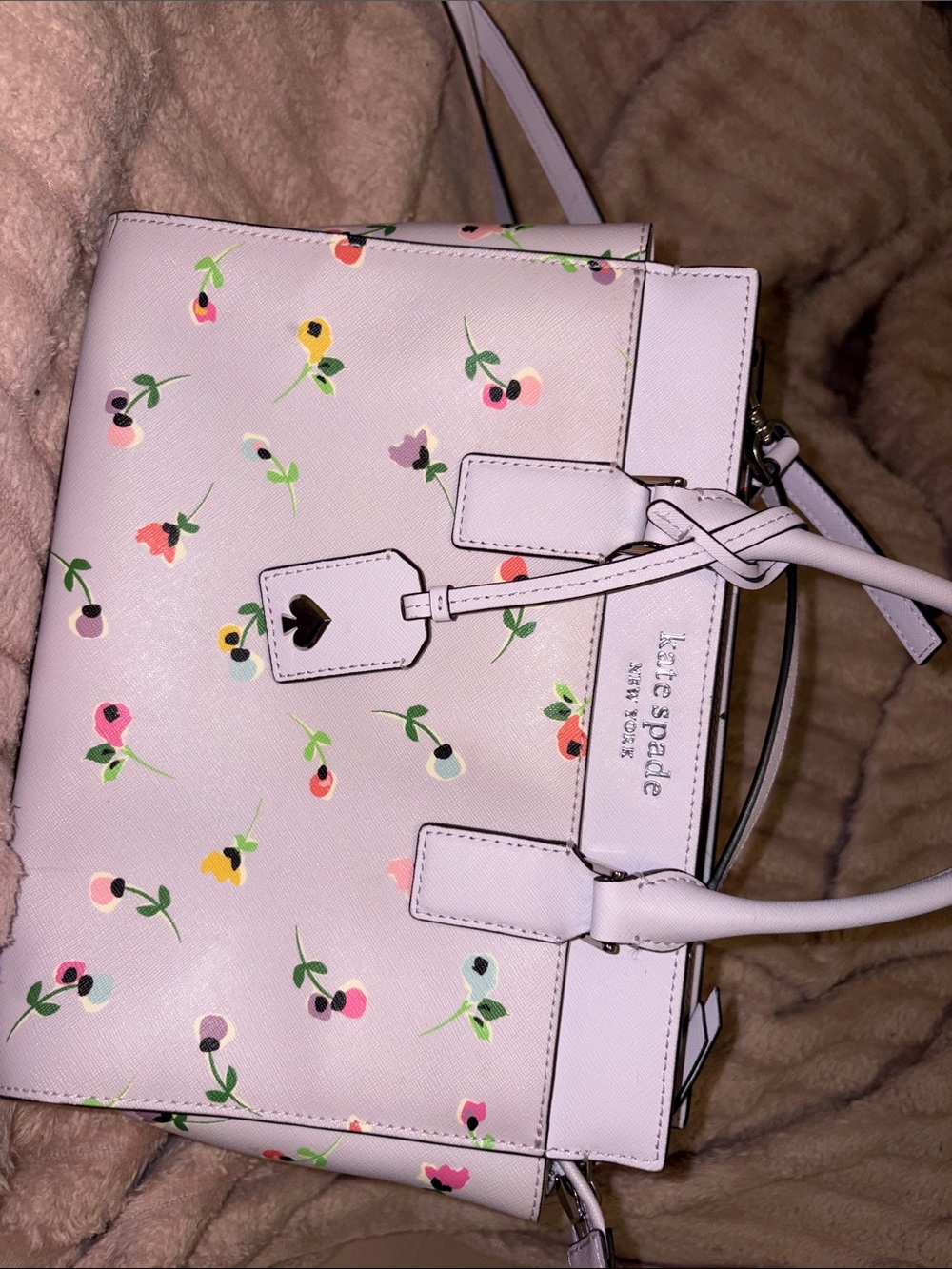 kate spade Light Pink Floral Print Satchel
